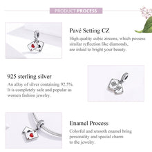 Load image into Gallery viewer, S925 Sterling Silver Red Heart A Pendant DIY Bracelet Necklace Accessories