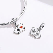 Load image into Gallery viewer, S925 Sterling Silver Red Heart A Pendant DIY Bracelet Necklace Accessories