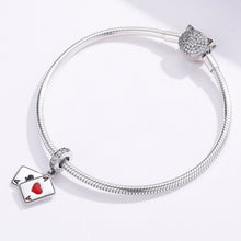 Load image into Gallery viewer, S925 Sterling Silver Red Heart A Pendant DIY Bracelet Necklace Accessories