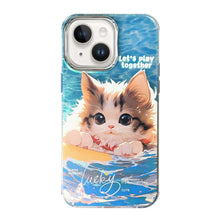 Load image into Gallery viewer, Illustration Pattern Radiation Design Full Coverage Shockproof Phone Case, For iPhone 15 Pro Max, For iPhone 15 Pro, For iPhone 15, For iPhone 14