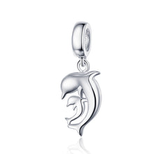 Load image into Gallery viewer, S925 Sterling Silver Dolphin Pendant DIY Bracelet Necklace Accessories