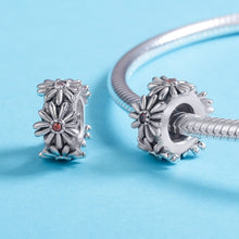 Load image into Gallery viewer, S925 Sterling Silver Daisy Wreath Beads DIY Bracelet Necklace Accessories