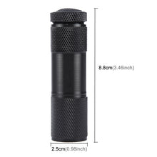 Load image into Gallery viewer, Mini 9 LEDs 395nm Ultraviolet Ray Detection Flashlight, 9 LEDs UV-ray