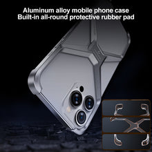 Load image into Gallery viewer, Frameless X-shaped Metal Phone Case, For iPhone 15 Pro Max, For iPhone 15 Pro, For iPhone 15, For iPhone 13 / 14, For iPhone 13 Pro / 14 Pro, For iPhone 13 Pro Max / 14 Pro Max