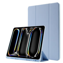 Load image into Gallery viewer, Skin Feel Tri-fold Leather Tablet Case with Pen Slot, For iPad Air 13 2026 / 2025 / 2024, For iPad Air 11 2026 / 2025 / 2024, For iPad Pro 13 2025 / 2024, For iPad Pro 11 2025 / 2024