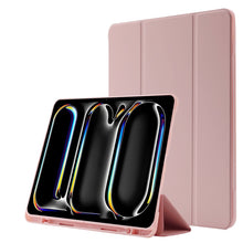 Load image into Gallery viewer, Skin Feel Tri-fold Leather Tablet Case with Pen Slot, For iPad Air 13 2026 / 2025 / 2024, For iPad Air 11 2026 / 2025 / 2024, For iPad Pro 13 2025 / 2024, For iPad Pro 11 2025 / 2024