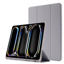 Load image into Gallery viewer, Skin Feel Tri-fold Leather Tablet Case with Pen Slot, For iPad Air 13 2026 / 2025 / 2024, For iPad Air 11 2026 / 2025 / 2024, For iPad Pro 13 2025 / 2024, For iPad Pro 11 2025 / 2024