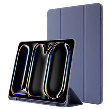 Load image into Gallery viewer, Skin Feel Tri-fold Leather Tablet Case with Pen Slot, For iPad Air 13 2026 / 2025 / 2024, For iPad Air 11 2026 / 2025 / 2024, For iPad Pro 13 2025 / 2024, For iPad Pro 11 2025 / 2024