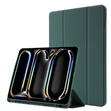 Load image into Gallery viewer, Skin Feel Tri-fold Leather Tablet Case with Pen Slot, For iPad Air 13 2026 / 2025 / 2024, For iPad Air 11 2026 / 2025 / 2024, For iPad Pro 13 2025 / 2024, For iPad Pro 11 2025 / 2024