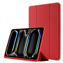 Load image into Gallery viewer, Skin Feel Tri-fold Leather Tablet Case with Pen Slot, For iPad Air 13 2026 / 2025 / 2024, For iPad Air 11 2026 / 2025 / 2024, For iPad Pro 13 2025 / 2024, For iPad Pro 11 2025 / 2024