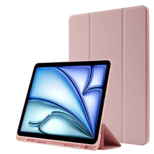 Load image into Gallery viewer, Skin Feel Tri-fold Leather Tablet Case with Pen Slot, For iPad Air 13 2026 / 2025 / 2024, For iPad Air 11 2026 / 2025 / 2024, For iPad Pro 13 2025 / 2024, For iPad Pro 11 2025 / 2024