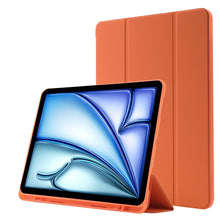 Load image into Gallery viewer, Skin Feel Tri-fold Leather Tablet Case with Pen Slot, For iPad Air 13 2026 / 2025 / 2024, For iPad Air 11 2026 / 2025 / 2024, For iPad Pro 13 2025 / 2024, For iPad Pro 11 2025 / 2024
