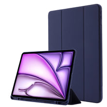 Load image into Gallery viewer, Skin Feel Tri-fold Leather Tablet Case with Pen Slot, For iPad Air 13 2026 / 2025 / 2024, For iPad Air 11 2026 / 2025 / 2024, For iPad Pro 13 2025 / 2024, For iPad Pro 11 2025 / 2024