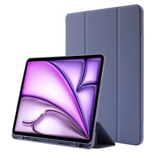 Load image into Gallery viewer, Skin Feel Tri-fold Leather Tablet Case with Pen Slot, For iPad Air 13 2026 / 2025 / 2024, For iPad Air 11 2026 / 2025 / 2024, For iPad Pro 13 2025 / 2024, For iPad Pro 11 2025 / 2024