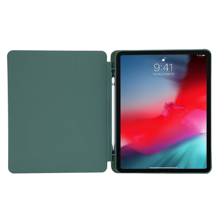 Skin Feel Tri-fold Leather Tablet Case with Pen Slot, For iPad Air 13 2026 / 2025 / 2024, For iPad Air 11 2026 / 2025 / 2024, For iPad Pro 13 2025 / 2024, For iPad Pro 11 2025 / 2024