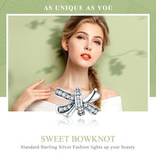 Load image into Gallery viewer, S925 Sterling Silver Sweet Bow Beads DIY Bracelet Necklace Accessories
