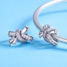Load image into Gallery viewer, S925 Sterling Silver Sweet Bow Beads DIY Bracelet Necklace Accessories
