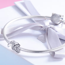 Load image into Gallery viewer, S925 Sterling Silver Sweet Bow Beads DIY Bracelet Necklace Accessories
