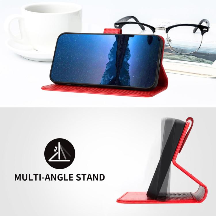 YX0070 Carbon Fiber Buckle Leather Phone Case with Lanyard, For iPhone 18 Pro / 17 Pro, For iPhone 18 Pro Max / 17 Pro Max, For iPhone 17e / 16e, For iPhone 17, For iPhone Air, For iPhone 16 Pro Max