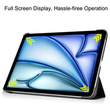 Load image into Gallery viewer, Custer Pure Color 3-Fold Holder Smart Leather Tablet Case, For iPad Air 13 2026 / 2025 / 2024, For iPad Pro 13 2025 / 2024