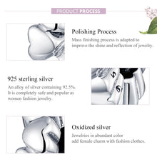 Load image into Gallery viewer, S925 Sterling Silver Heart Shape Beads DIY Bracelet Necklace Accessories