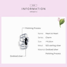 Load image into Gallery viewer, S925 Sterling Silver Heart Shape Beads DIY Bracelet Necklace Accessories