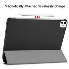 Load image into Gallery viewer, Custer Pure Color 3-Fold Holder Smart Leather Tablet Case, For iPad Pro 11 2025 / 2024