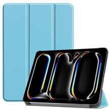 Load image into Gallery viewer, Custer Pure Color 3-Fold Holder Smart Leather Tablet Case, For iPad Pro 11 2025 / 2024