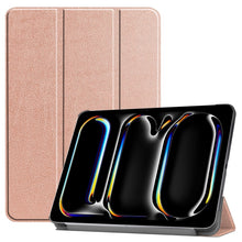 Load image into Gallery viewer, Custer Pure Color 3-Fold Holder Smart Leather Tablet Case, For iPad Pro 11 2025 / 2024