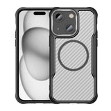 Carbon Fiber Texture MagSafe Translucent Phone Case, For iPhone 15, For iPhone 14, For iPhone 14 Pro, For iPhone 14 Pro Max, For iPhone 13 Pro Max, For iPhone 13 Pro, For iPhone 13, For iPhone 12, For iPhone 12 Pro Max, For iPhone 12 Pro               ...