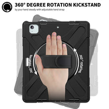 Load image into Gallery viewer, Rotatable Holder Silicone Hybrid PC Tablet Case with Shoulder Strap, For iPad Air 13 2026 / 2025 / 2024, For iPad Air 11 2026 / 2025 / 2024, For iPad Pro 13 2025 / 2024, For iPad Pro 11 2025 / 2024