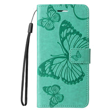 Load image into Gallery viewer, 3D Butterfly Embossed Pattern Flip Leather Phone Case, For iPhone 17e / 16e, For iPhone 16 Pro Max, For iPhone 16 Pro, For iPhone 16 Plus, For iPhone 16