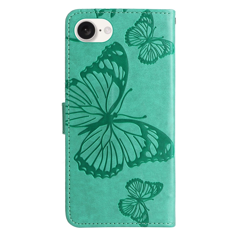 3D Butterfly Embossed Pattern Flip Leather Phone Case, For iPhone 17e / 16e, For iPhone 16 Pro Max, For iPhone 16 Pro, For iPhone 16 Plus, For iPhone 16