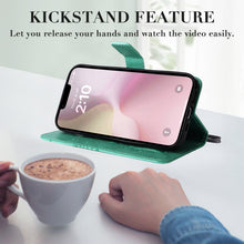 Load image into Gallery viewer, 3D Butterfly Embossed Pattern Flip Leather Phone Case, For iPhone 17e / 16e, For iPhone 16 Pro Max, For iPhone 16 Pro, For iPhone 16 Plus, For iPhone 16