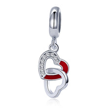 Load image into Gallery viewer, Creative Heart To Heart Hand DIY Silver Pendant S925 String Accessories