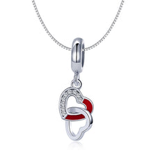 Load image into Gallery viewer, Creative Heart To Heart Hand DIY Silver Pendant S925 String Accessories