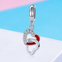 Load image into Gallery viewer, Creative Heart To Heart Hand DIY Silver Pendant S925 String Accessories