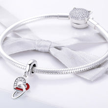 Load image into Gallery viewer, Creative Heart To Heart Hand DIY Silver Pendant S925 String Accessories