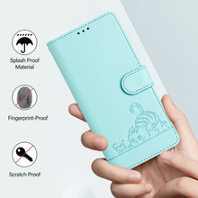 Load image into Gallery viewer, Cat Rat Embossed Pattern RFID Leather Phone Case with Lanyard, For iPhone 15, For iPhone 14 Plus, For iPhone 14/13, For iPhone 14 Pro, For iPhone 14 Pro Max, For iPhone SE 2022/SE 2020/6/7/8, For iPhone 13 Pro Max, For iPhone 13 Pro