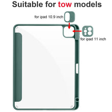 Load image into Gallery viewer, Acrylic 3-folding Smart Leather Tablet Case, For iPad Air 11 2026 / 2024 / 2025, For iPad Pro 13 2025 / 2024, For iPad Pro 11 2025 / 2024