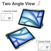 Load image into Gallery viewer, Acrylic 3-folding Smart Leather Tablet Case, For iPad Air 11 2026 / 2024 / 2025, For iPad Pro 13 2025 / 2024, For iPad Pro 11 2025 / 2024