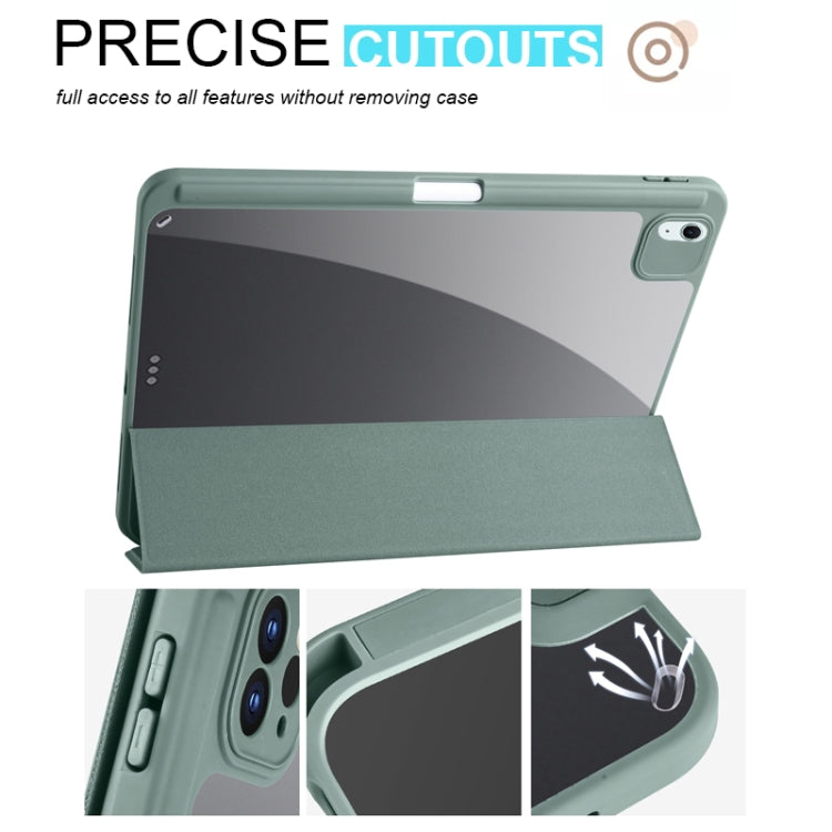 Acrylic 3-folding Smart Leather Tablet Case, For iPad Air 11 2026 / 2024 / 2025, For iPad Pro 13 2025 / 2024, For iPad Pro 11 2025 / 2024