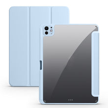 Load image into Gallery viewer, Acrylic 3-folding Smart Leather Tablet Case, For iPad Air 11 2026 / 2024 / 2025, For iPad Pro 13 2025 / 2024, For iPad Pro 11 2025 / 2024