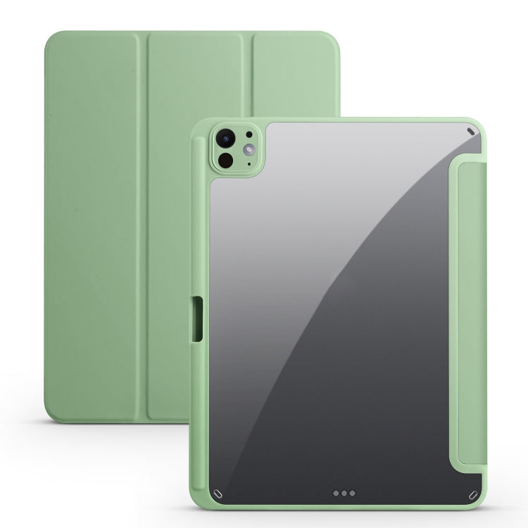 Acrylic 3-folding Smart Leather Tablet Case, For iPad Air 11 2026 / 2024 / 2025, For iPad Pro 13 2025 / 2024, For iPad Pro 11 2025 / 2024