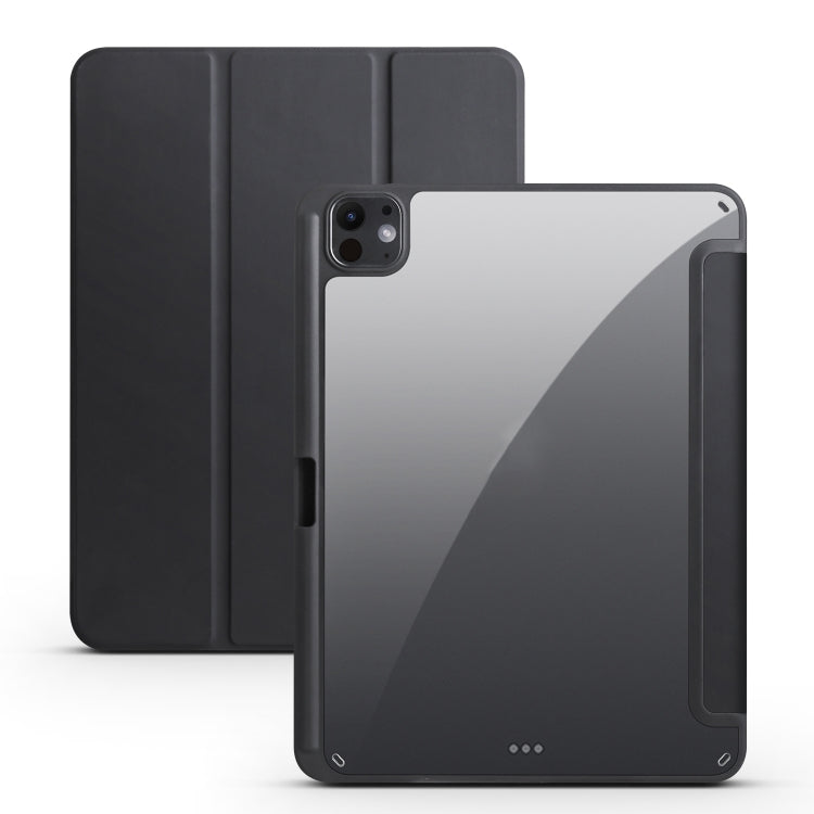 Acrylic 3-folding Smart Leather Tablet Case, For iPad Air 11 2026 / 2024 / 2025, For iPad Pro 13 2025 / 2024, For iPad Pro 11 2025 / 2024