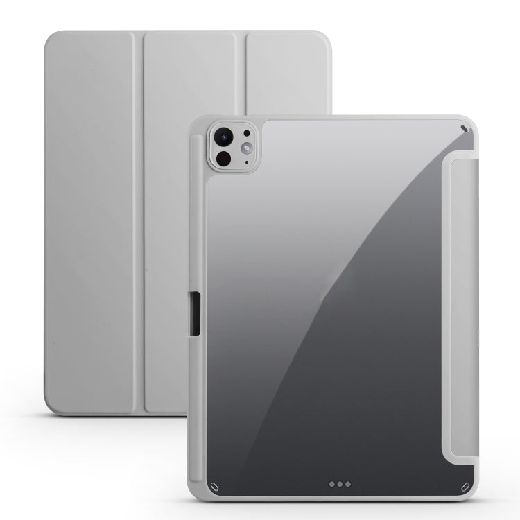 Acrylic 3-folding Smart Leather Tablet Case, For iPad Air 11 2026 / 2024 / 2025, For iPad Pro 13 2025 / 2024, For iPad Pro 11 2025 / 2024