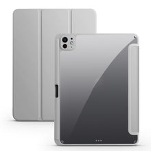 Load image into Gallery viewer, Acrylic 3-folding Smart Leather Tablet Case, For iPad Air 11 2026 / 2024 / 2025, For iPad Pro 13 2025 / 2024, For iPad Pro 11 2025 / 2024