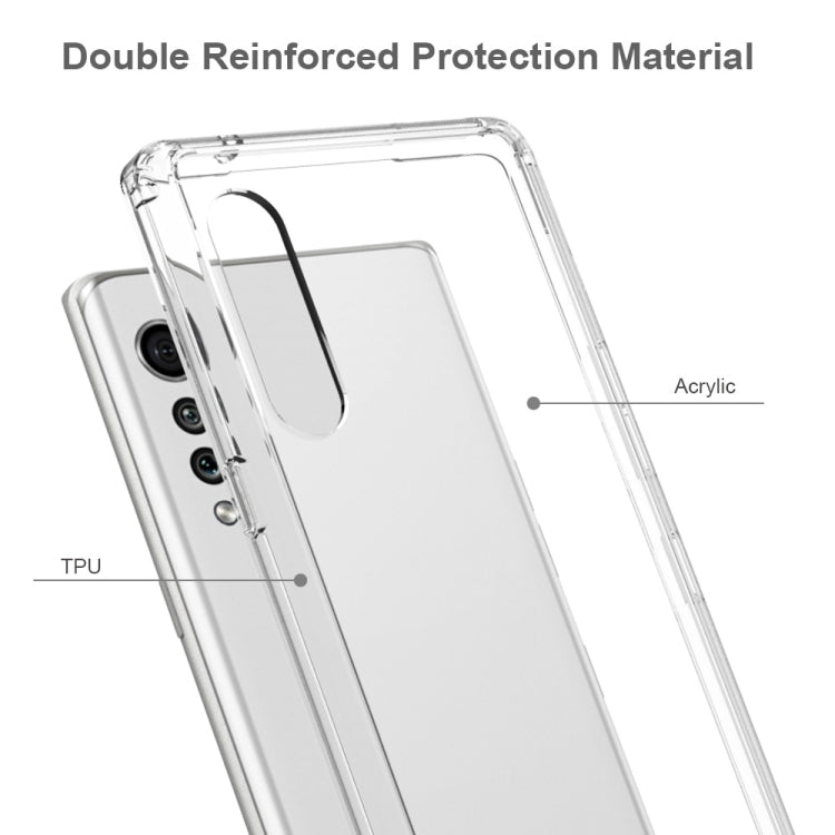 Shockproof Scratchproof TPU + Acrylic Protective Case, For LG Velvet