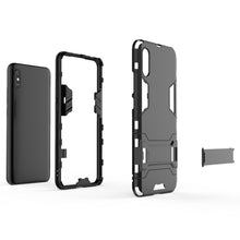 Load image into Gallery viewer, PC + TPU Shockproof Protective Case with Holder, For Xiaomi Redmi 9A, For Xiaomi Redmi 9C, For Huawei Enjoy 20