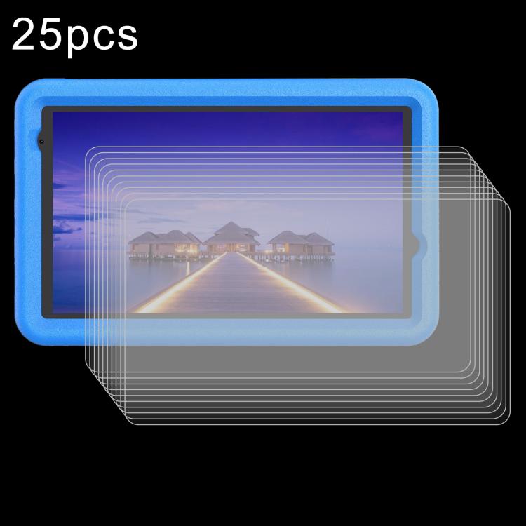 25pcs 9H 0.3mm Explosion-proof Tempered Glass Film, For VASOUN Tab 10 Lite 10.1, For VASOUN L8K Tablet Kids 8.0, For VASOUN M7K Tablet Kids 7.0, For VASOUN M10 10.1 inch